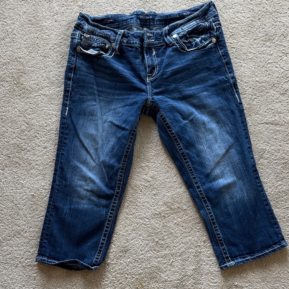 Vigoss Dark Blue Cropped Jeans
